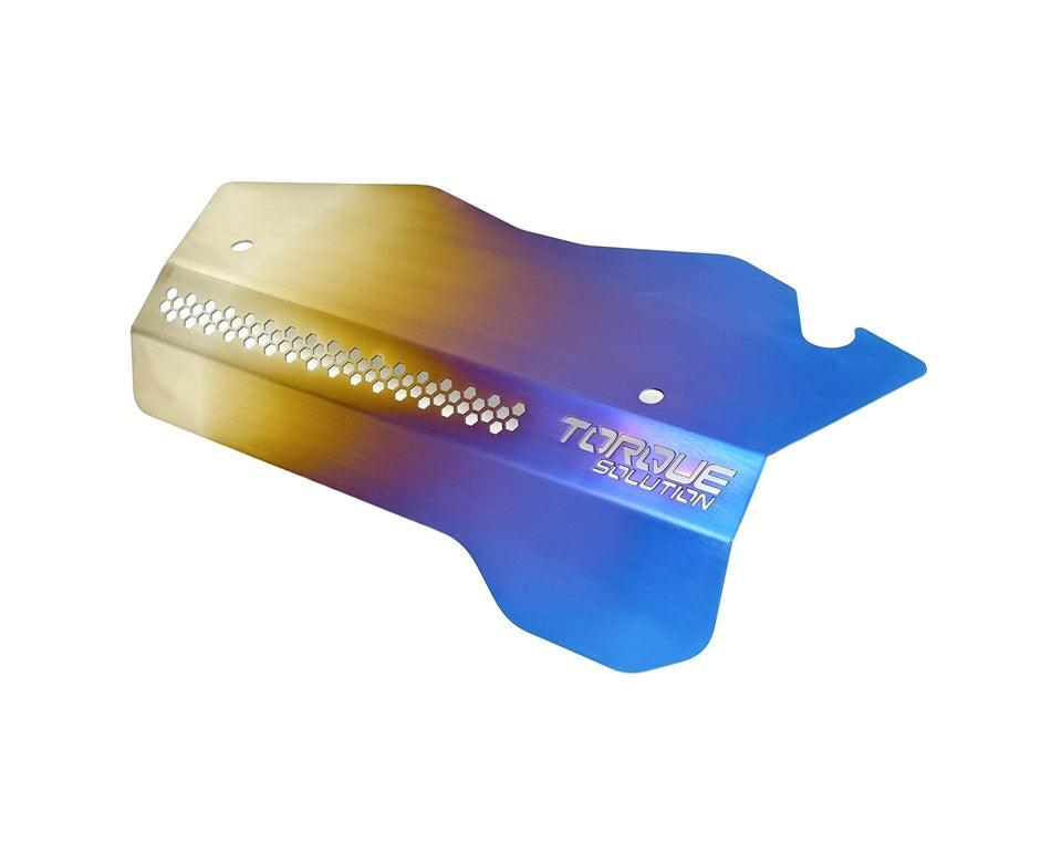 Torque Solution Engine Pulley Cover Titanium Burnt Purple/Blue Subaru WRX 2022-2026 | TS-SU-895