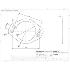 Turbo XS 4-Bolt 3-inch Exhaust Gasket Subaru WRX 2002-2007 / STI 2004-2007 | G764H