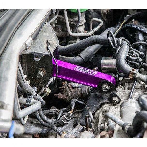 Turbo XS Pitch Stop Mount Purple Subaru WRX 2002-2026 / STI 2004-2021 | WS-PSM-PUR