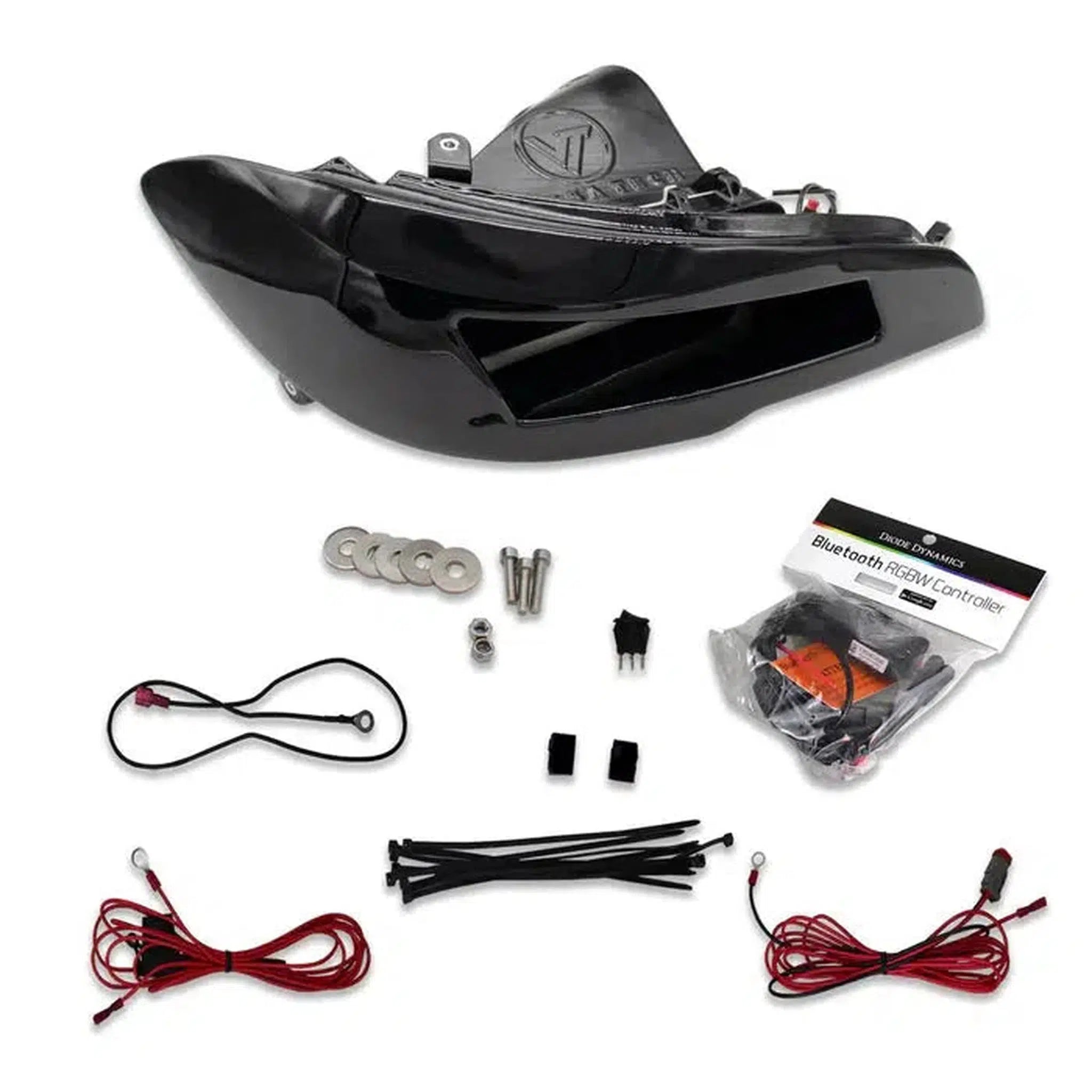 Velossa Tech Headlight Ram Air Kit Black RGB 2015-2021 WRX / 2015-2021 STI | VT-HL-004