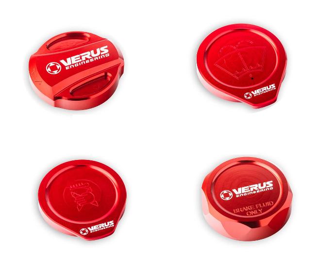 Verus Engine Bay Cap Kit Red (RLA) 13-20 BRZ / 13-16 FRS / 17-20 Toyota 86 | A0434A-RED-RLA