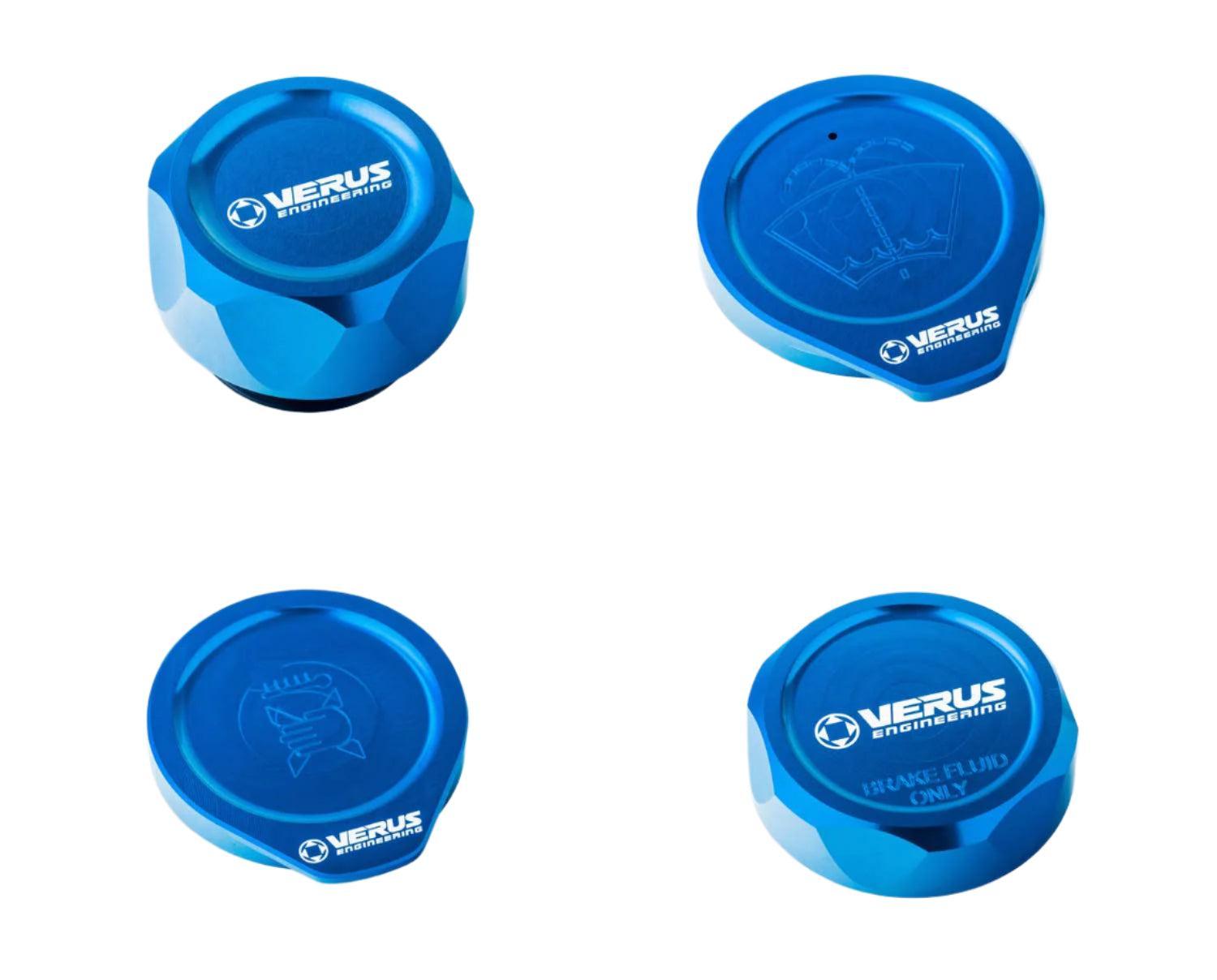 Verus Engineering Engine Bay Cap Kit Blue (FHS) 08-14 WRX / STI | A0585A-BLU-FHS