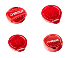 Verus Engineering Engine Bay Cap Kit Red (RLA) 08-14 WRX / STI | A0585A-RED-RLA