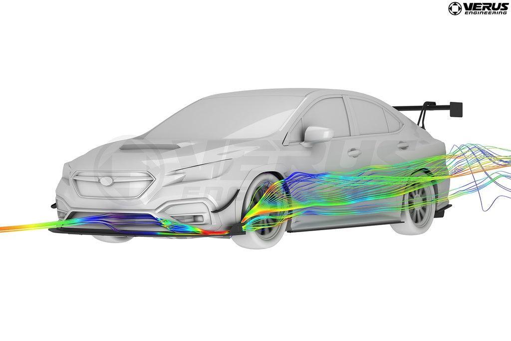 Verus Engineering Front Splitter Endplates Subaru WRX 2022-2026 | A0701A