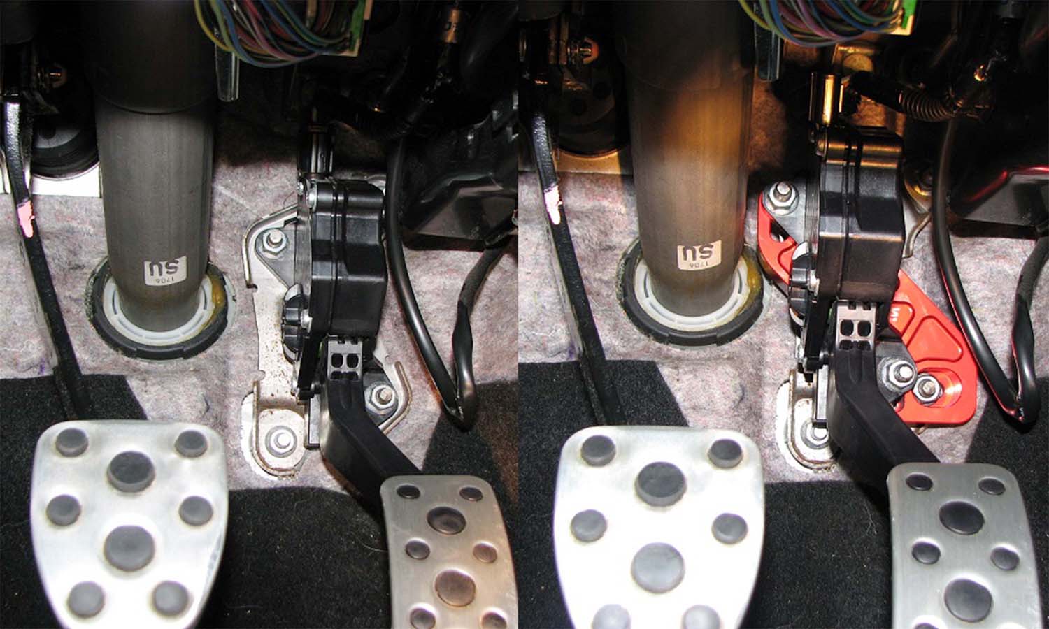 Verus Engineering Throttle Pedal Spacer Black 08-14 WRX / STI | A0205A-BLK