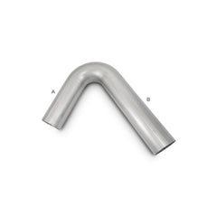 Vibrant 120 deg Mandrel Bend Pipe T304 Stainless Steel Tube Diameter - 2.375" O.D. Centerline Radius - 3.5" Leg Length A - 4" Leg Length B - 12" | 13009