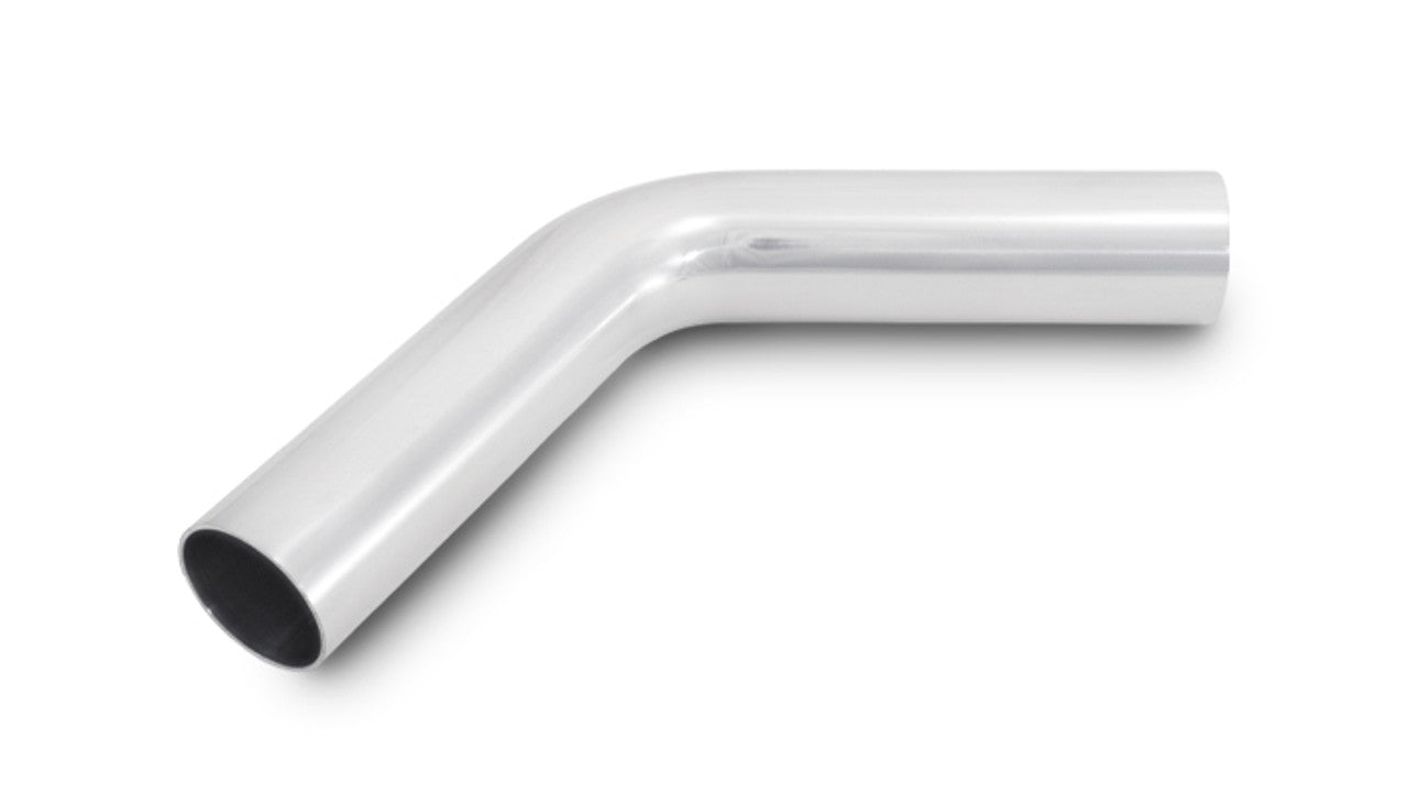 Vibrant 60 Degree Bend Aluminum Elbow Tube Polished Tube OD: 3.5" CLR: 4.5" Leg Length: 5.5" | 2821