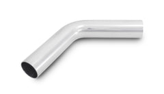 Vibrant 60 Degree Bend Aluminum Elbow Tube Polished Tube OD: 3.5" CLR: 4.5" Leg Length: 5.5" | 2821