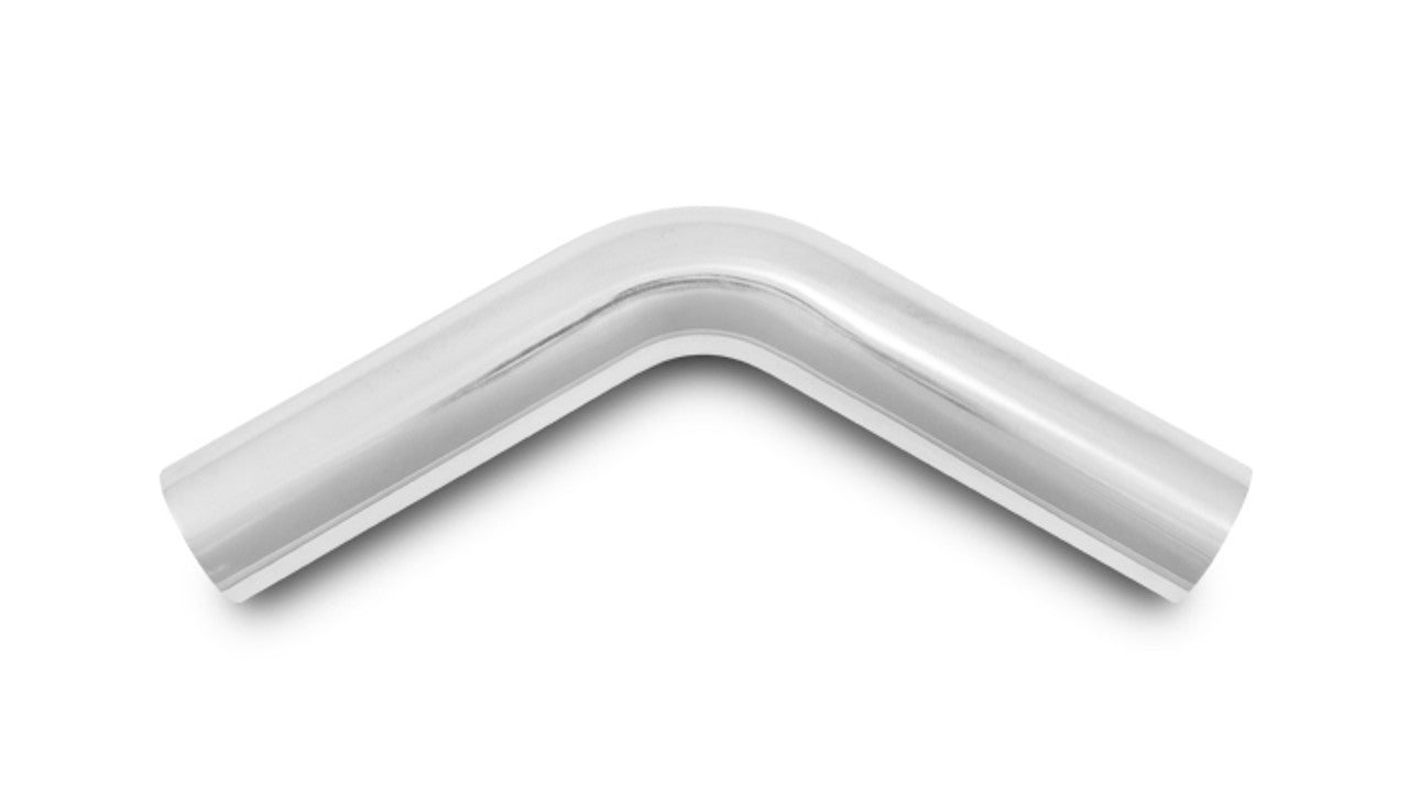 Vibrant 60 Degree Bend Aluminum Elbow Tube Polished Tube OD: 3.5" CLR: 4.5" Leg Length: 5.5" | 2821