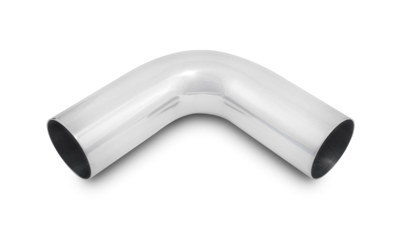 Vibrant 90 Degree Bend Aluminum Elbow Tube Polished Tube OD: 2.25" CLR: 3" Leg Length: 4.5" | 2887