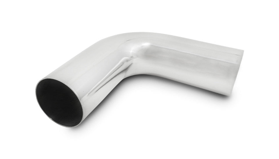 Vibrant 90 Degree Bend Aluminum Elbow Tube Polished Tube OD: 3.5" CLR: 4.5" Leg Length: 2.5" | 2891