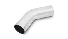 Vibrant Aluminum Tubing 45 Degree Bend Polished 2.5" O.D. Aluminum 45 Degree Bend | 2177