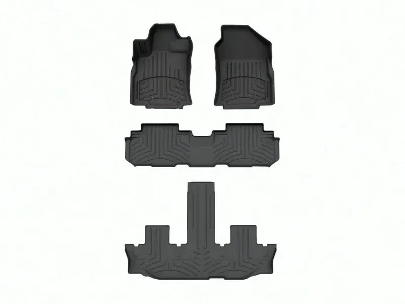 WeatherTech Front / Rear / Bench Rear HP FloorLiner Black Subaru Ascent 2019-2025 | 441475-1-2-3