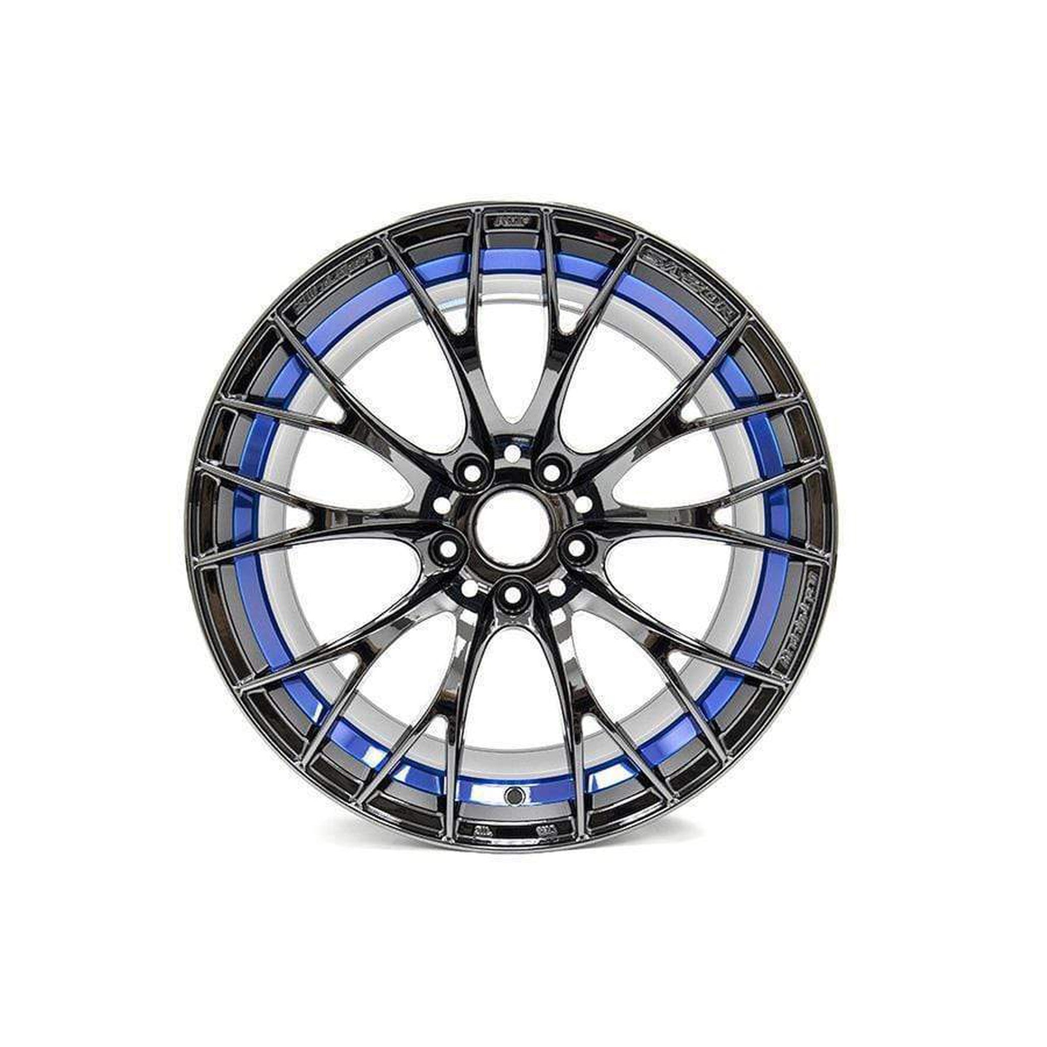 WedsSport SA-10R 18x10.5 +12 5x114.3 BLC Blue Light Chrome Wheel