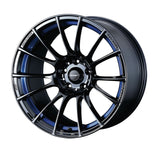 WedsSport SA-72R 18x9.5 +38 5x114.3 Blue Light Chrome II Wheel | 72704