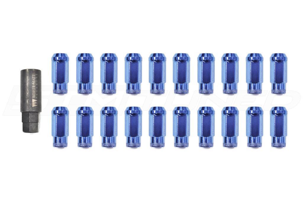 Wheel Mate Monster Open End Lug Nut Set of 20 Blue 14x1.50 | 33006U