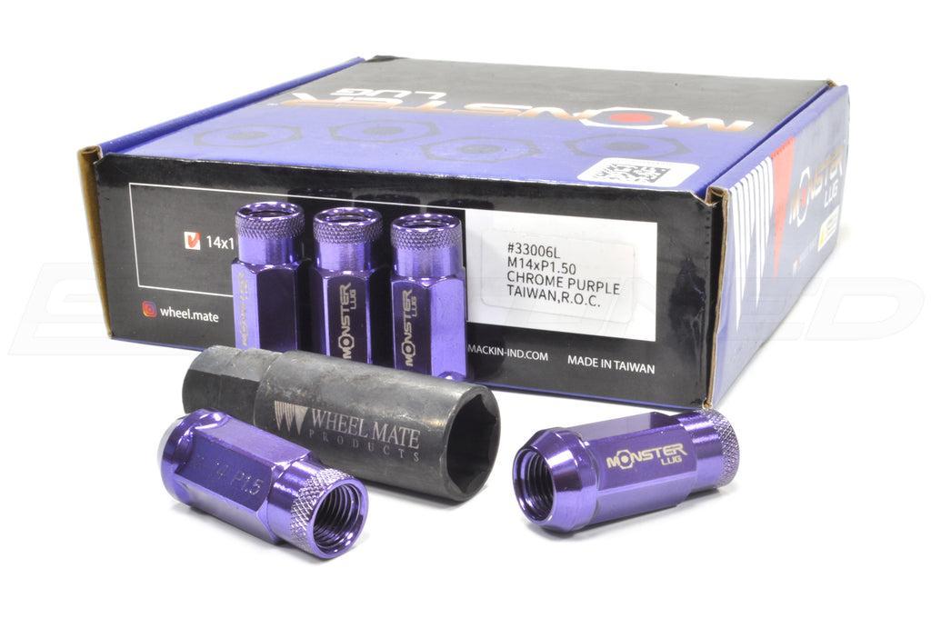 Wheel Mate Monster Open End Lug Nut Set of 20 Purple 14x1.50 | 33006L