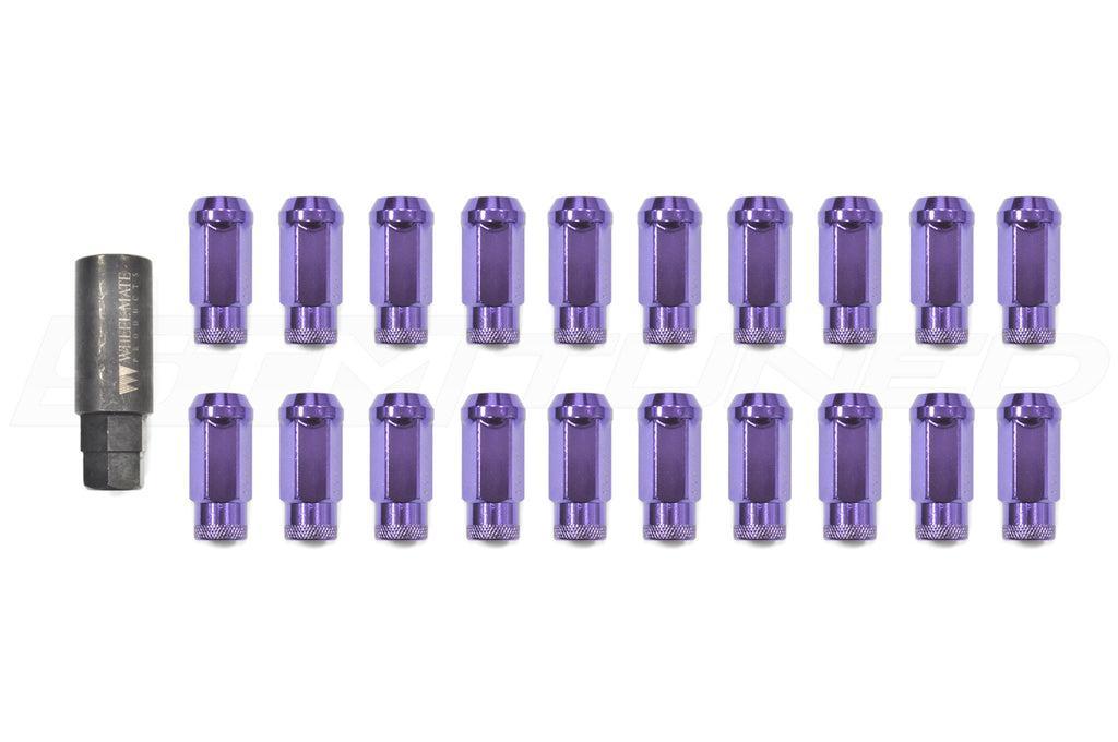 Wheel Mate Monster Open End Lug Nut Set of 20 Purple 14x1.50 | 33006L