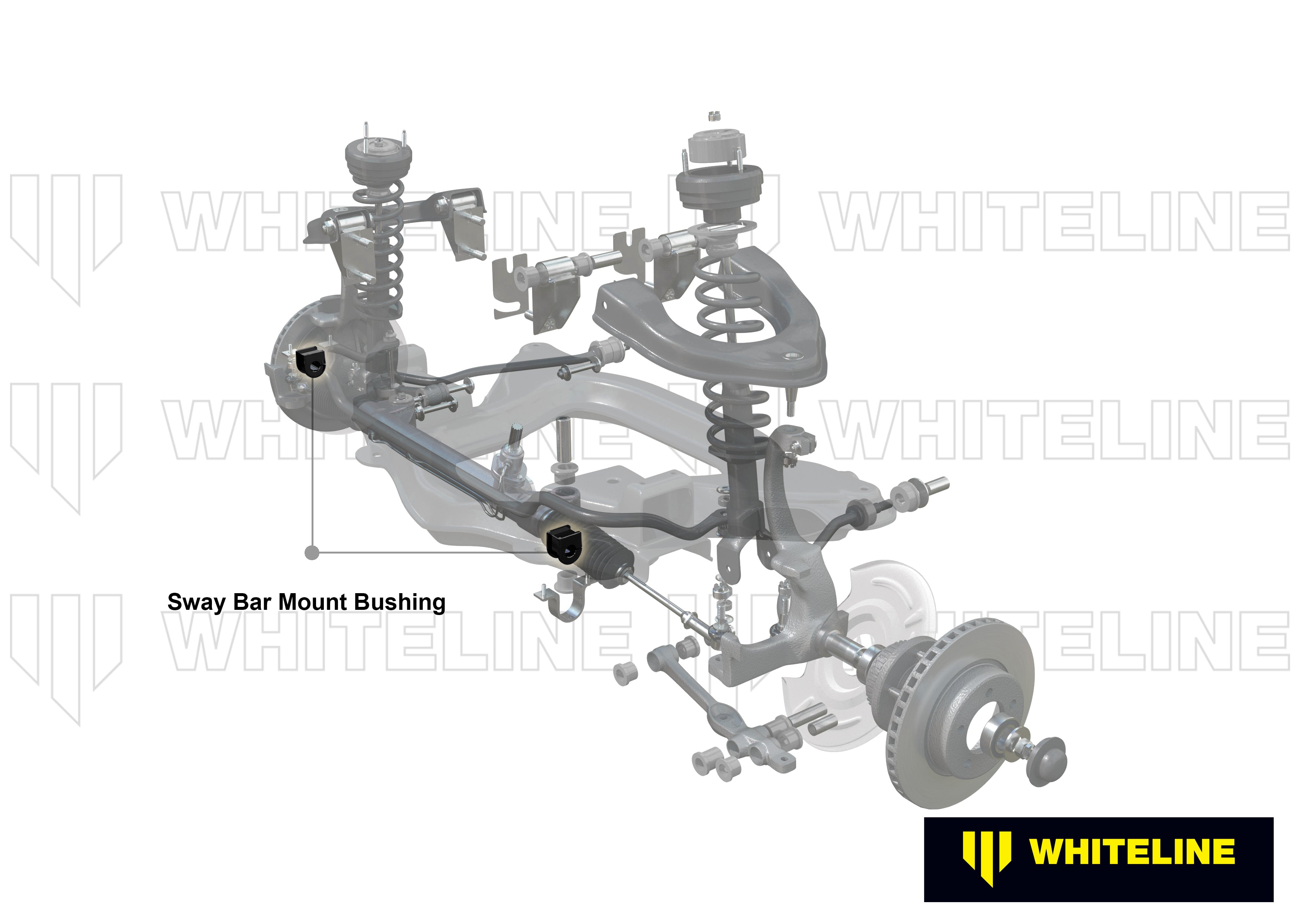 Whiteline 24mm Front Sway Bar Bushings Nissan R32/R33 Skyline GTS RWD 1989-1998 | KSK045-24