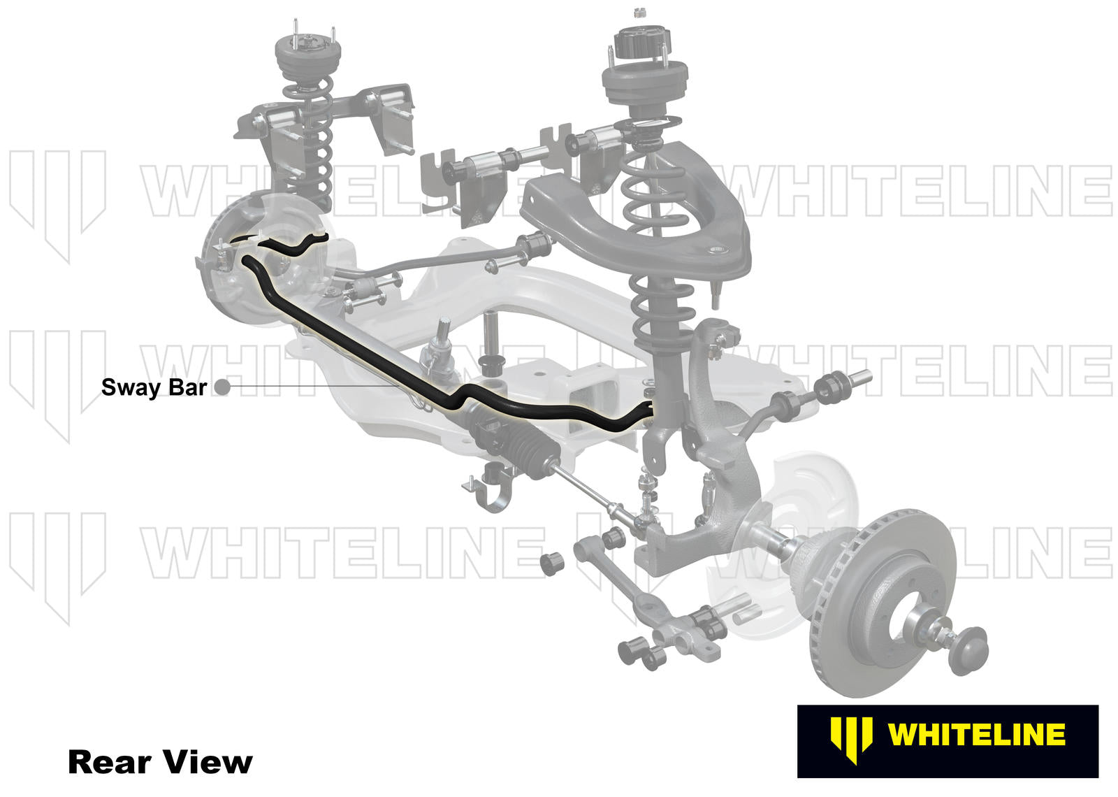 Whiteline 24mm HD Adjustable Front Sway Bar Nissan Skyline R33 GTS / R34 GT-T RWD 1993-2000 | BNF24Z