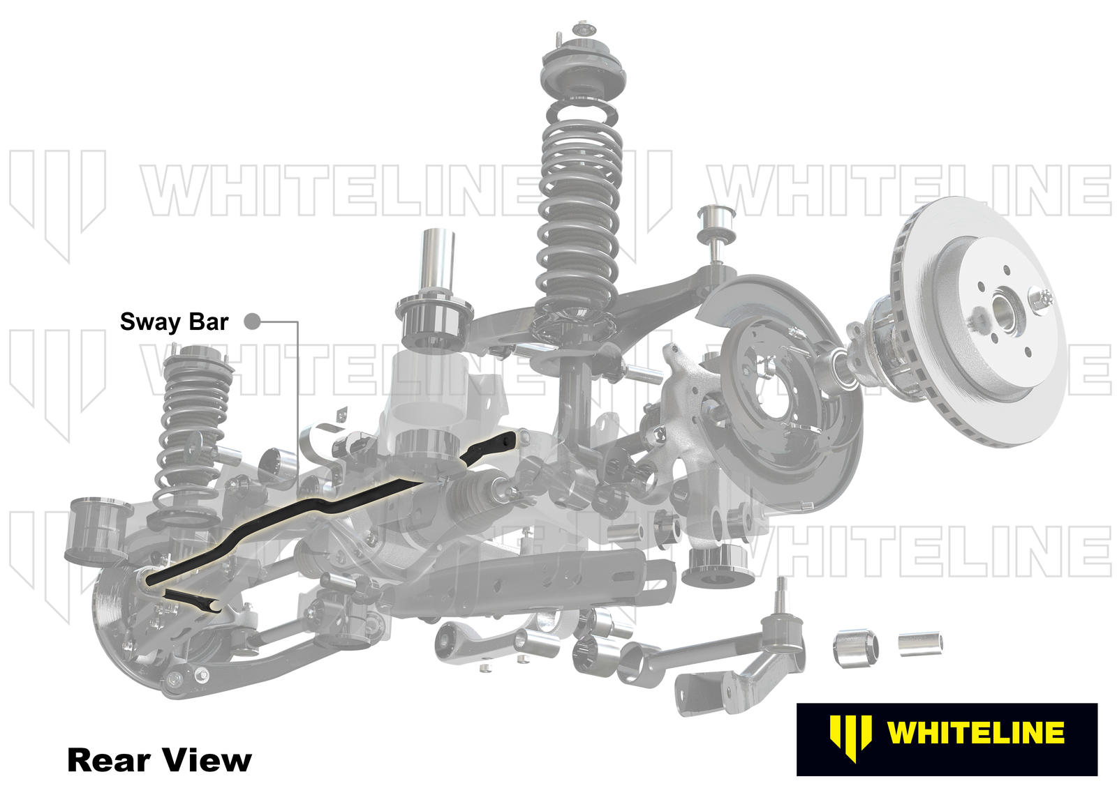 Whiteline 24mm Rear Sway Bar - Nissan Skyline R32 GTS RWD | BNR26XZ
