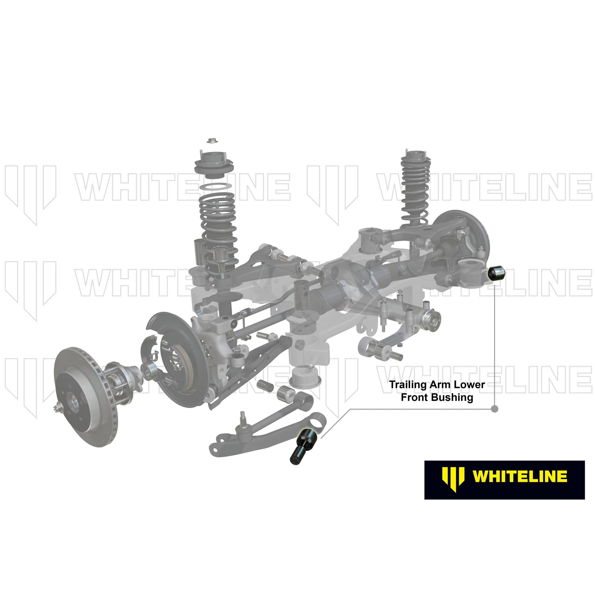 Whiteline Rear Trailing Arm Bushing Kit 2008-2014 Subaru WRX Hatchback | W0568
