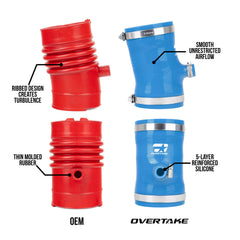 OVERTAKE GR Performance Intake Post MAF Hose Kit Blue Subaru BRZ / Toyota GR86 2022-2026 | A10994BLU