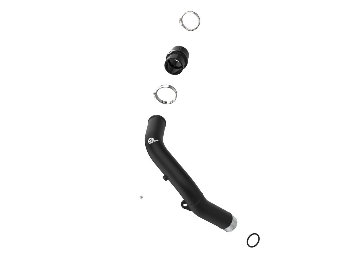 aFe BladeRunner 2-1/2 IN Aluminum Hot Charge Pipe Black Subaru WRX 22-26 | 46-20668-B
