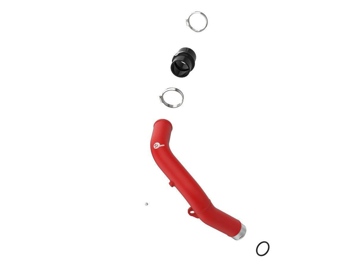 aFe BladeRunner 2-1/2 IN Aluminum Hot Charge Pipe Red Subaru WRX 22-26 | 46-20668-R