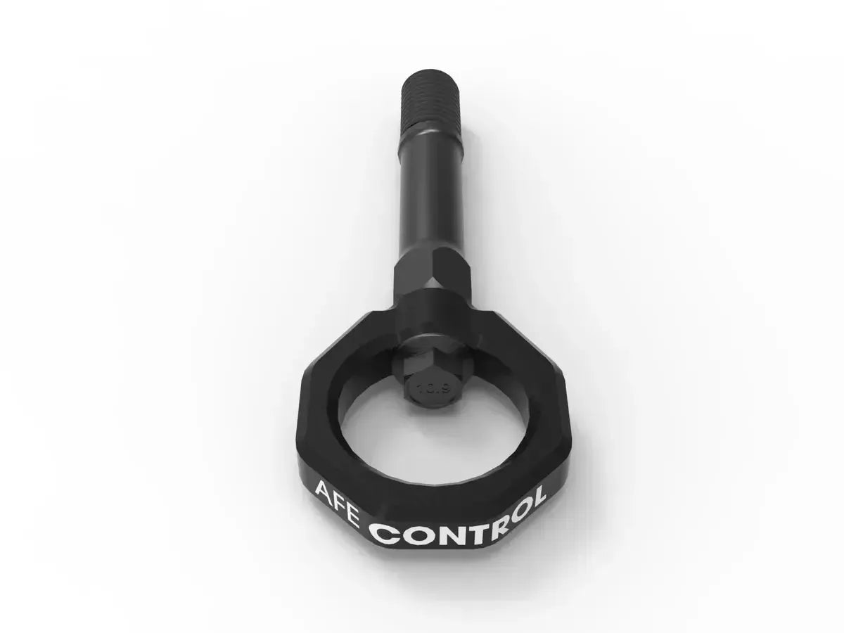 aFe CONTROL Front Tow Hook Black Nissan Z 2023-2025 | 450-712001-B