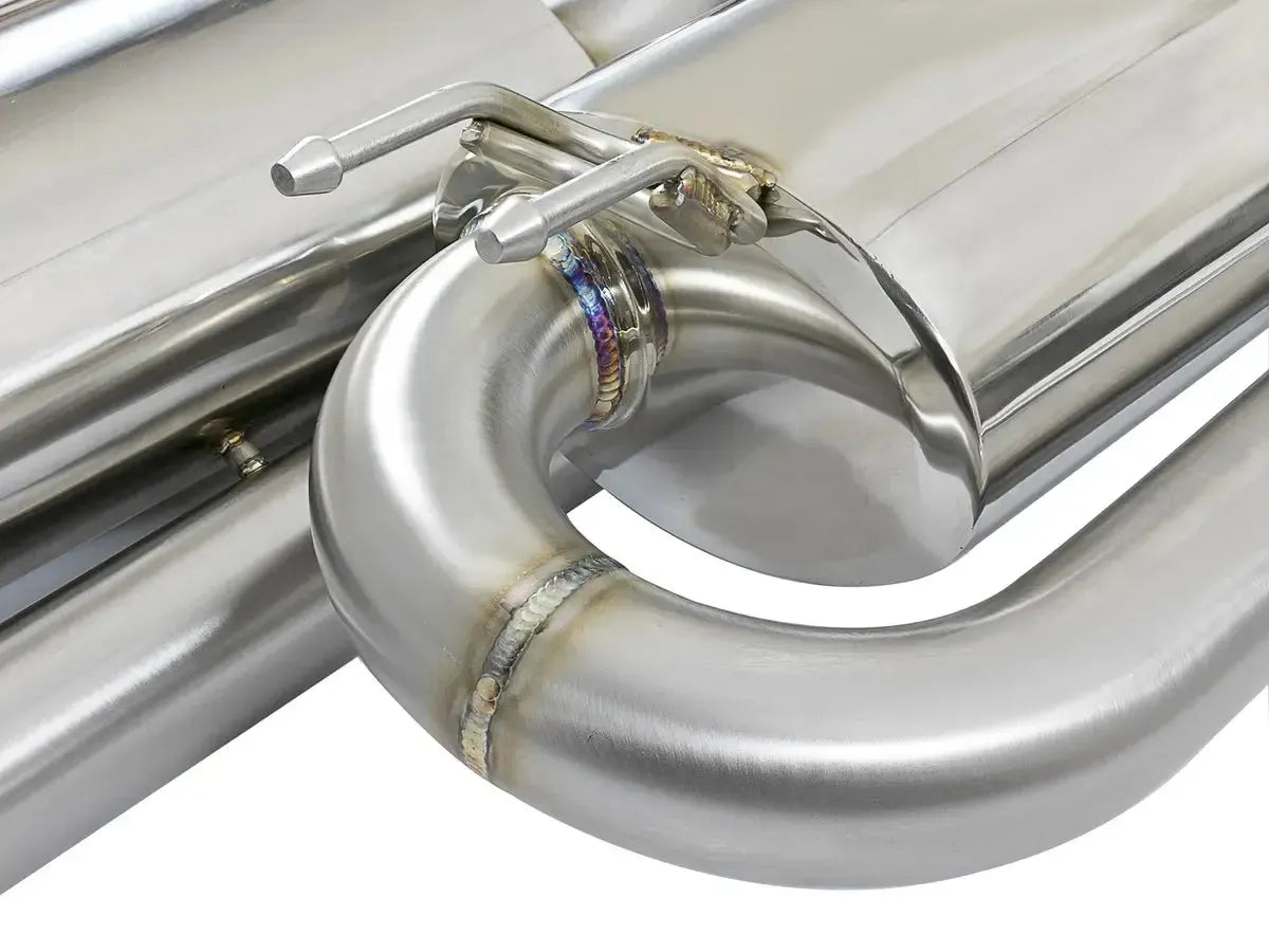 aFe POWER Takeda 3" 304 SS Cat Back Exhaust w/ Carbon Fiber Tips Honda Civic Si Sedan 2017-2020 | 49-36618-1C