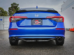aFe Takeda 2.5in to 3in Blue Flame Tips Cat Back Exhaust Honda Civic Si 2022-2026 | 49-36630-L