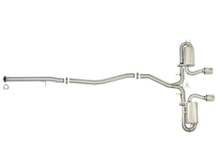 aFe Takeda 3" 304 Stainless Cat Back Exhaust w/ Polished Tips Honda Civic Si Sedan 2017-2020 | 49-36618-P