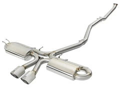 aFe Takeda 3" 304 Stainless Cat Back Exhaust w/ Polished Tips Honda Civic Si Sedan 2017-2020 | 49-36618-P