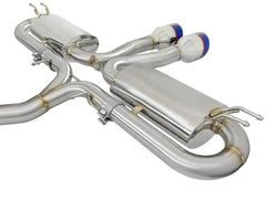 aFe Takeda 3" Cat Back Exhaust w/ Blue Flame Tips Honda Civic Si Sedan 2017-2020 | 49-36621-L