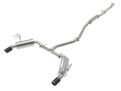 aFe Takeda 304SS Cat Back Exhaust 2.5" w/ Carbon Fiber Tips Honda Civic Si Sedan 2022-2026 | 49-36628-C
