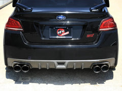 aFe Takeda 3in to 2-1/2in Stainless Cat Back Exhaust w/ Black Tip Subaru WRX / STI 2015-2021 | 49-36810-B