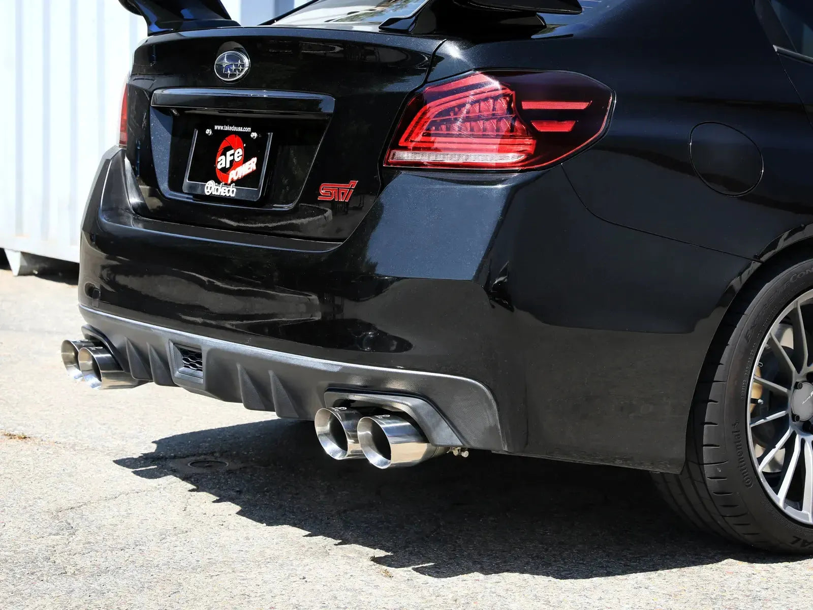 aFe Takeda 3in to 2-1/2in Stnlss Cat Back Exhaust w/ Polished Tip Subaru WRX / STI 2015-2021 | 49-36810-P