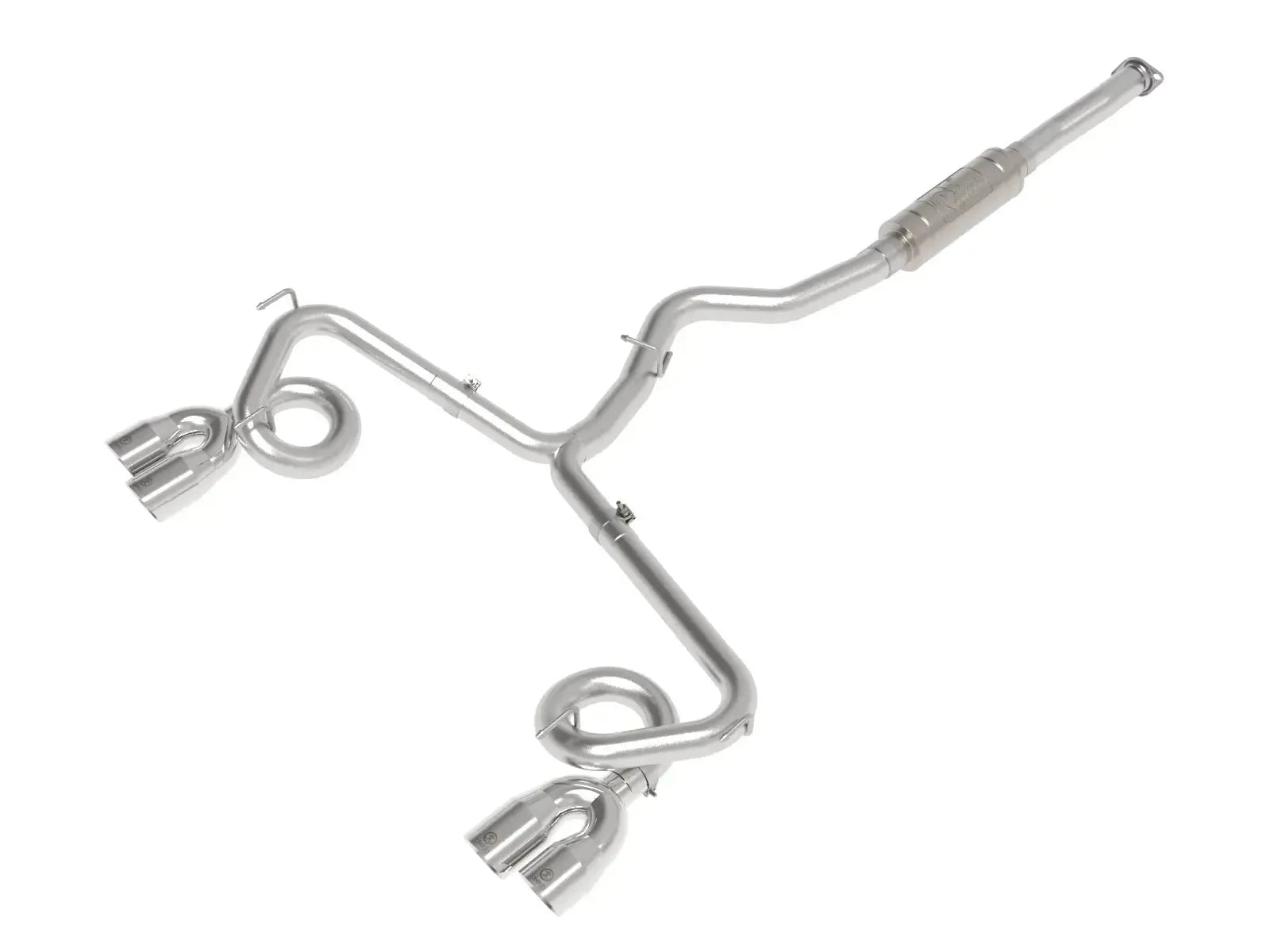 aFe Takeda 3in to 2-1/2in Stnlss Cat Back Exhaust w/ Polished Tip Subaru WRX / STI 2015-2021 | 49-36810-P