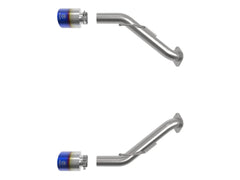 aFe Takeda Axle-Back Exhaust w/ Blue Flame Tips Nissan Z 2023-2025 | 49-36137-L