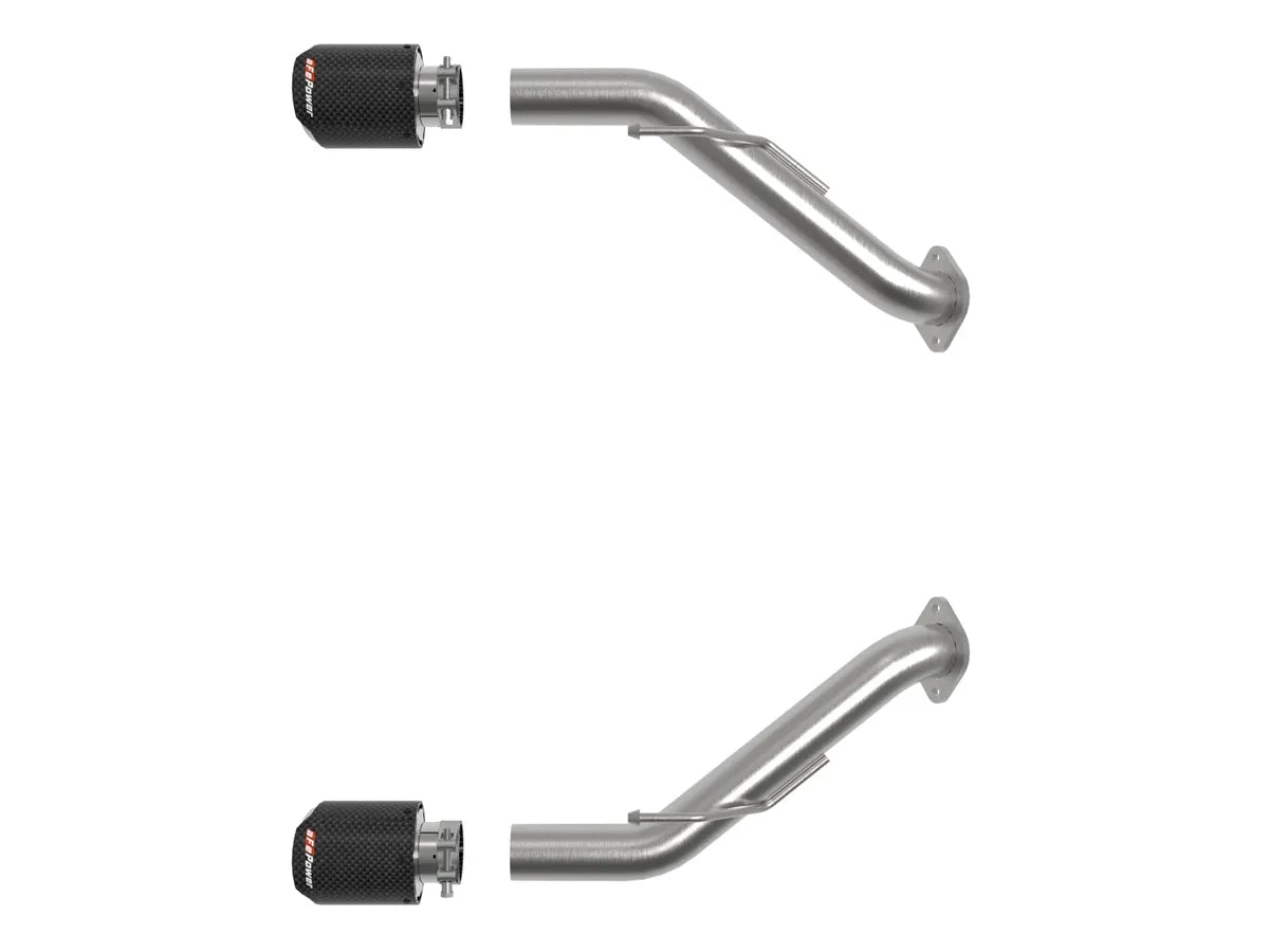aFe Takeda Axle-Back Exhaust w/ Carbon Fiber Tips Nissan Z 2023-2025 | 49-36137-C