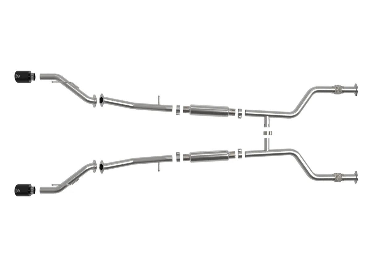 aFe Takeda Cat-Back Exhaust 2.5in 304 SS w/ Black Tips Nissan Z 2023-2025 | 49-36138-B