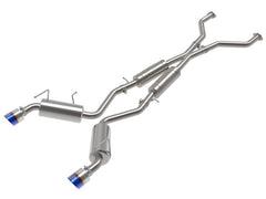 aFe Takeda Cat-Back Exhaust w/ Blue Flame Tips Nissan 370Z 2009-2020 | 49-36139-L