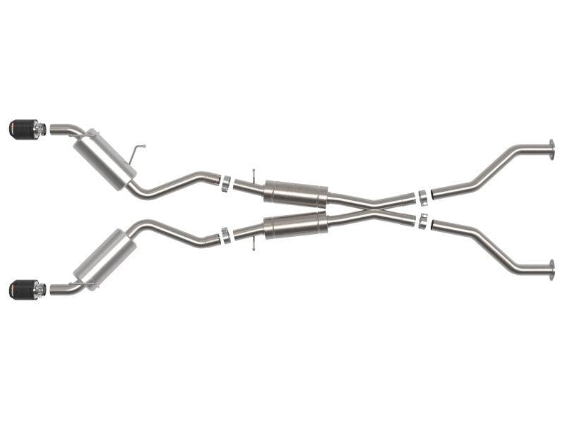 aFe Takeda Cat-Back Exhaust w/ Carbon Tips Nissan 370Z 2009-2020 | 49-36139-C