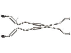 aFe Takeda Cat-Back Exhaust w/ Carbon Tips Nissan 370Z 2009-2020 | 49-36139-C