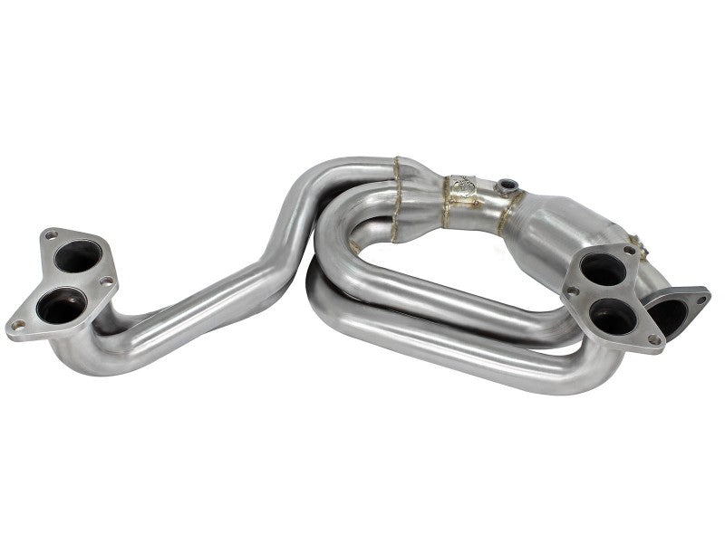 aFe Twisted Steel Long Tube Header 304 Stainless Steel w/ Cat Subaru BRZ / Scion FR-S / Toyota 86 13-20 | 48-36005-1HC