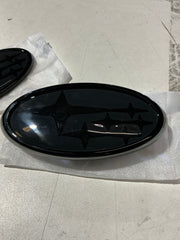 [OPEN BOX] Noble Essentials Front and Rear Emblems Subaru WRX 2022-2025 - Dark Grey/Black