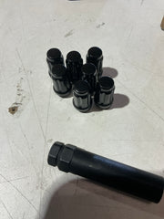 [OPEN BOX] Noble Close Ended Black Lug Nuts 12 x 1.25mm  Set of 20 - 12mm x 1.5 Thread 20 Lugs