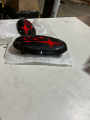[OPEN BOX] Noble Frameless Front and Rear Emblems Carbon Fiber - 2022-2026 Subaru WRX - Neon Yellow - Red