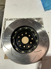 [OPEN BOX] DBA 5000 Series Front Slotted 2-Piece Rotor w/ Black Hat Subaru STI 2004-2017 | 5654BLKS-10 - Default Title